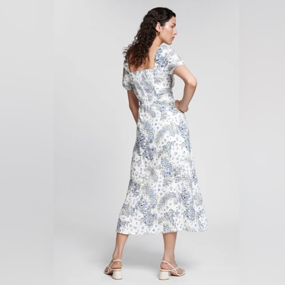 & Other Stories Blue Floral Midi Dress - Picture 2 of 6